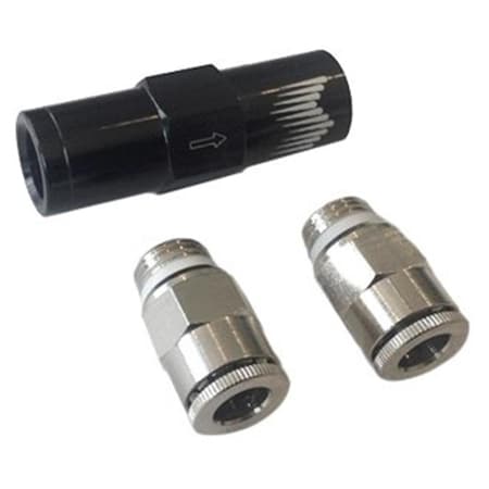 Gourmetgalley High Flow Water Check Valve Quick-Connect Fittings for 0.25 in. Tubing GO1484652